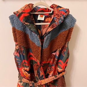 Anthropologie Farm Rio Lively Puffer Vest